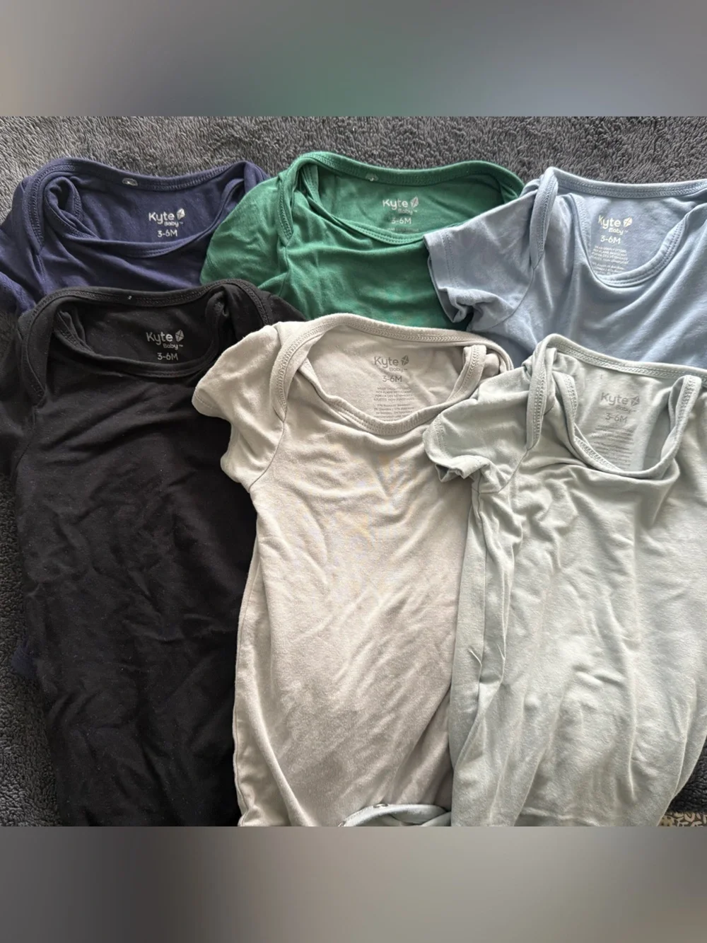 Kyte Baby Short-Sleeve Bodysuit Pack - Mixed Colors